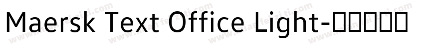 Maersk Text Office Light字体转换